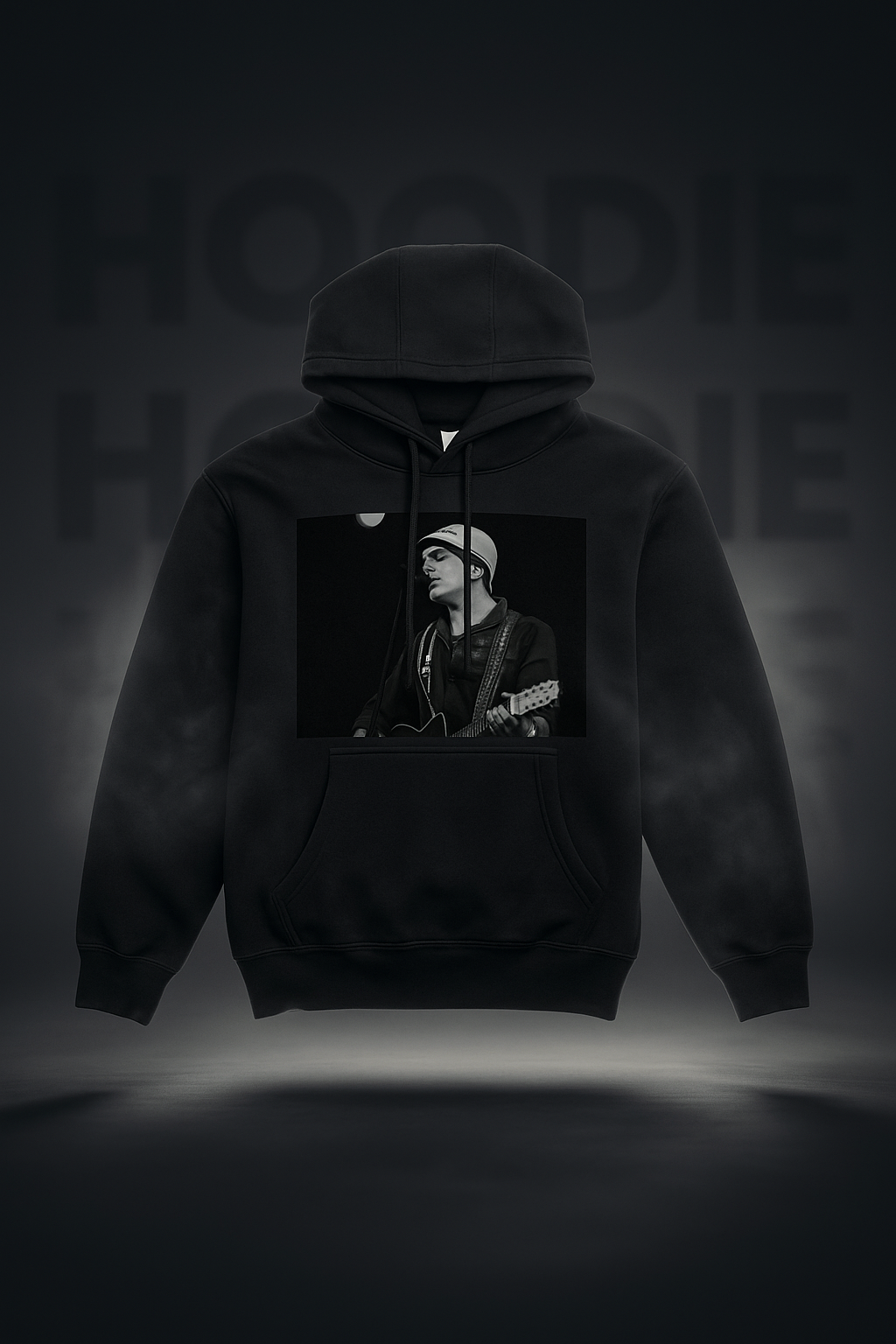 Soulful Music Artist Premium Black Hoodie